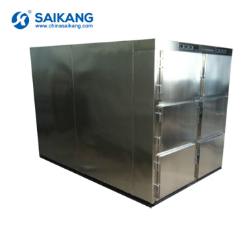 SKB-7A005 Corpse Storage Six Bodies Mortuary Refrigerator